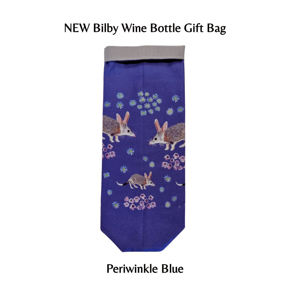 The best way to wrap a bottle of wine in under 2 minutes. Australian made and eco friendly gift for women and men. Donation made to bilby conservation for every sale.