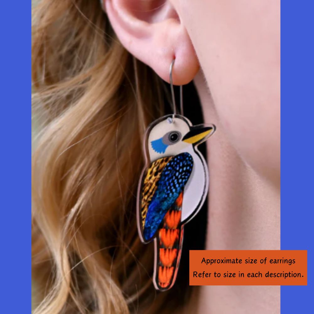 Cute Platypus earrings make the perfect gift. Suits sensitive ears. Circular economy and eco friendly gift. Twizzle Designs.